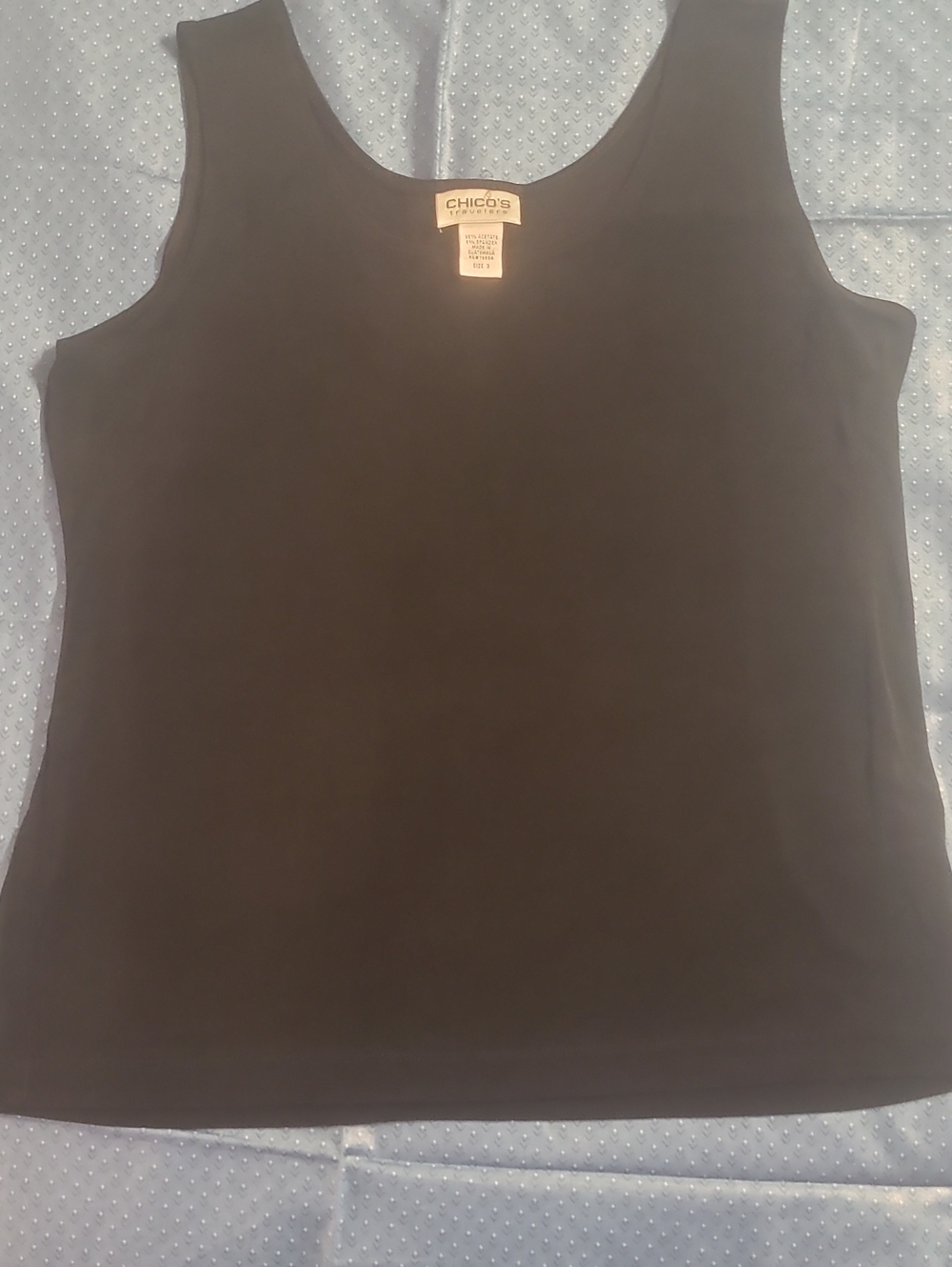 Chico's Black Scoop Neck Tank
